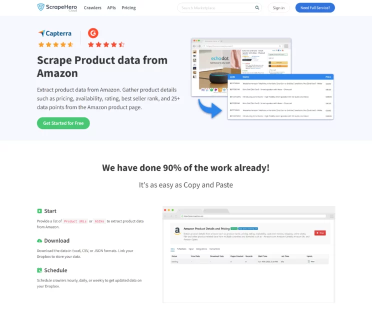 ScrapeHero Amazon Product Details and Pricing Scraper