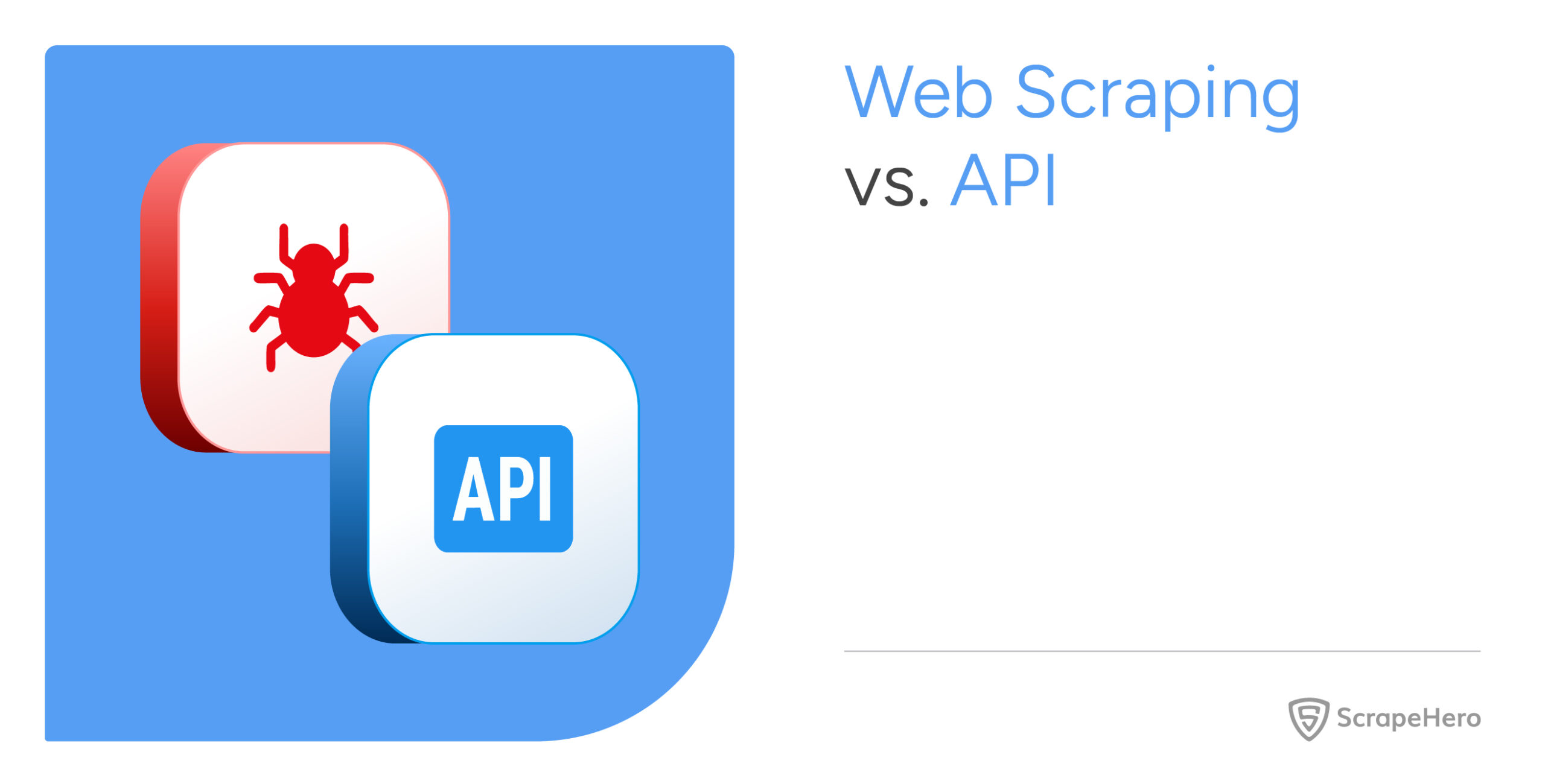 Difference between web scraping and api