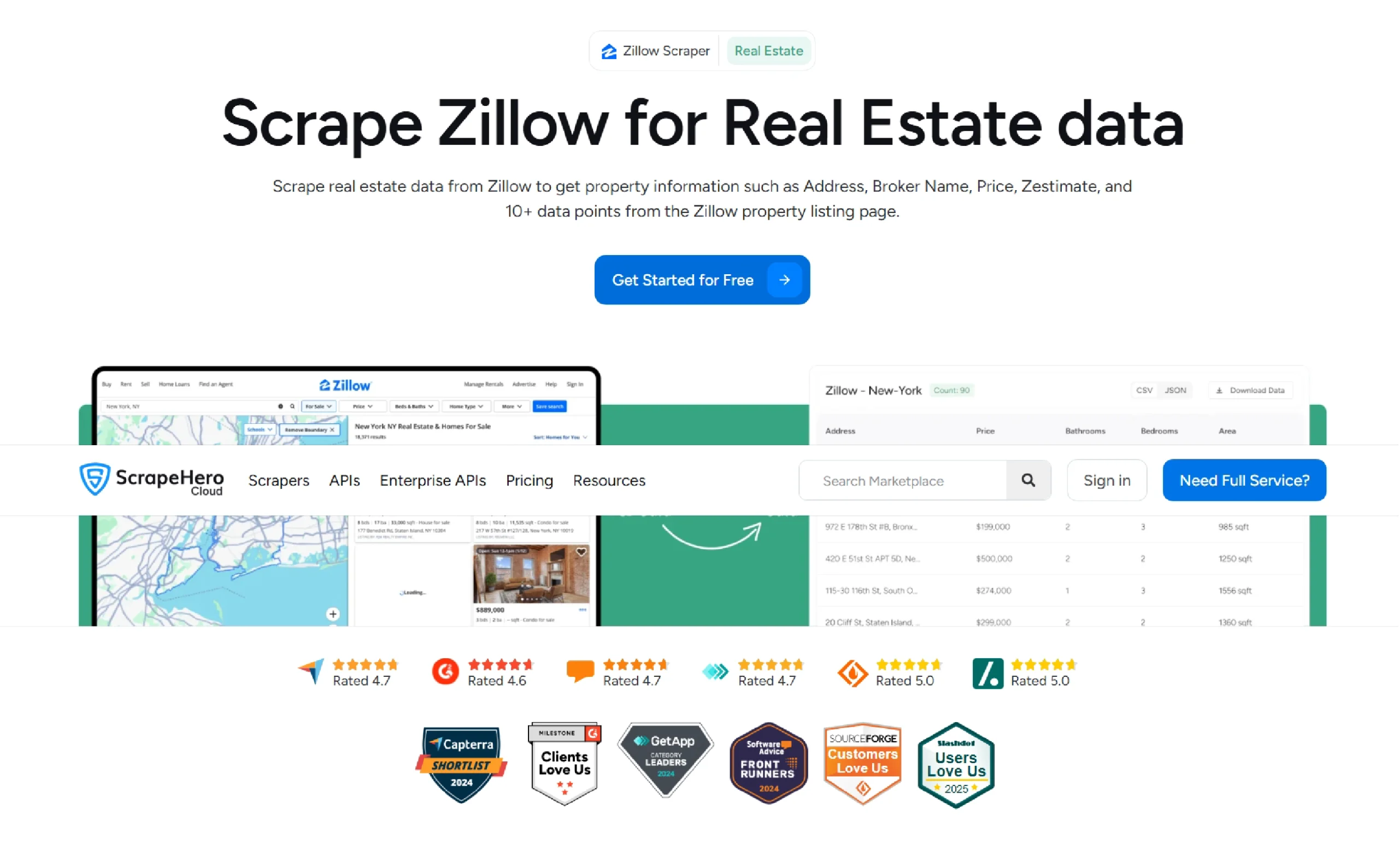 Zillow Scraper from ScrapeHero