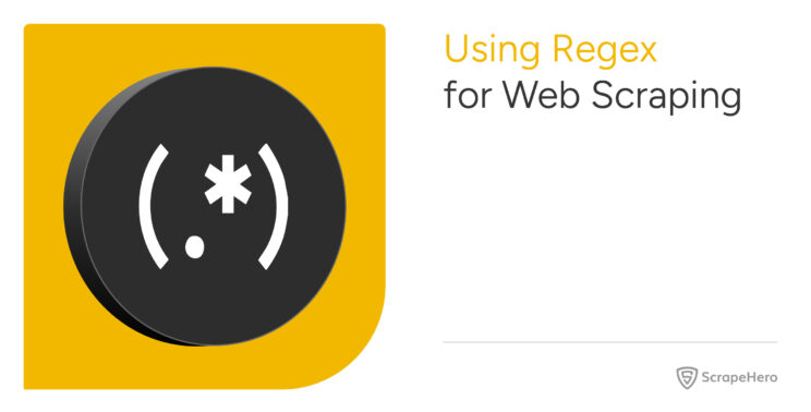 Web scraping using regex