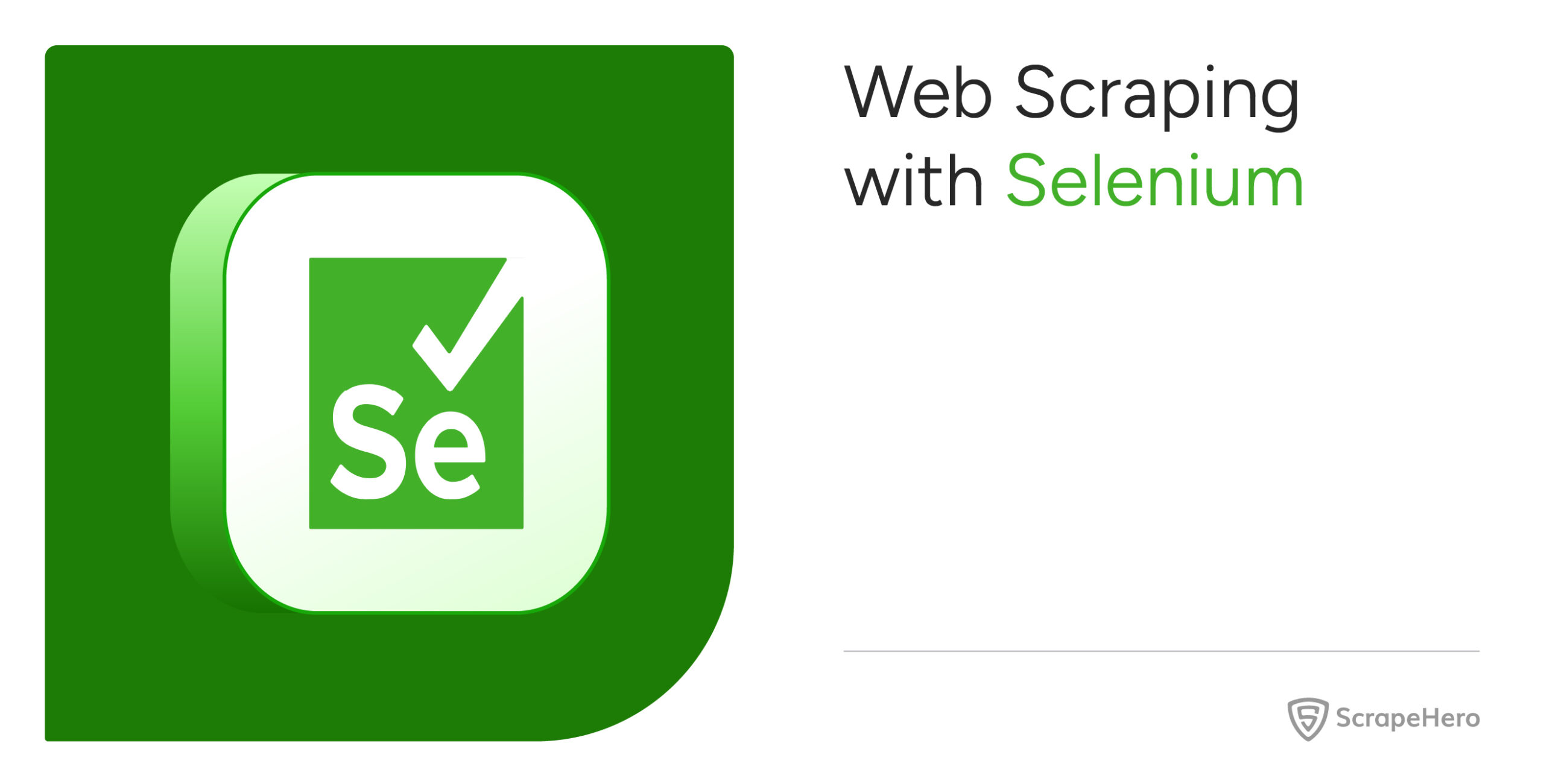 Selenium web scraping