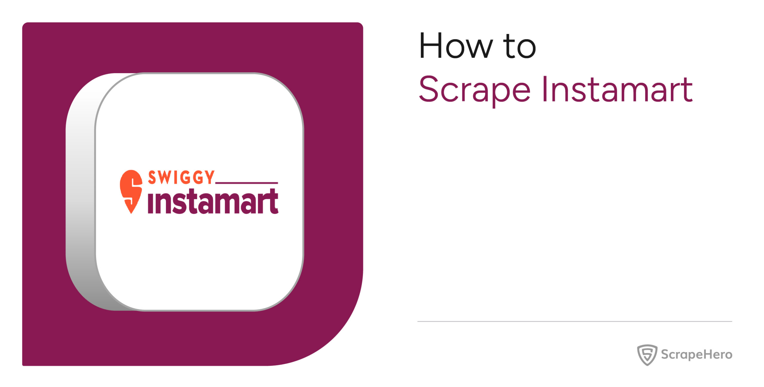 Scrape Instamart
