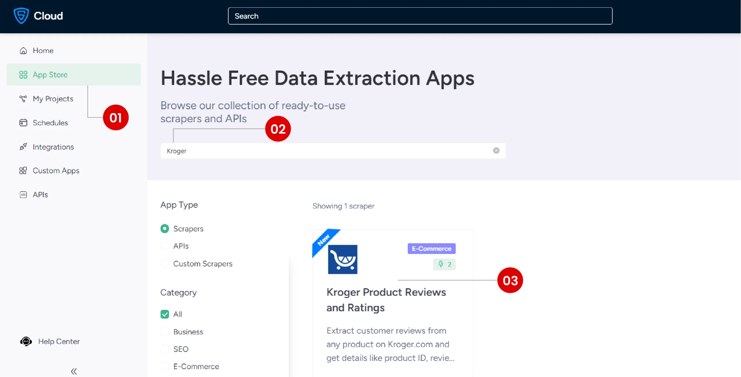 Finding the Kroger Product Reviews and Ratings scraper