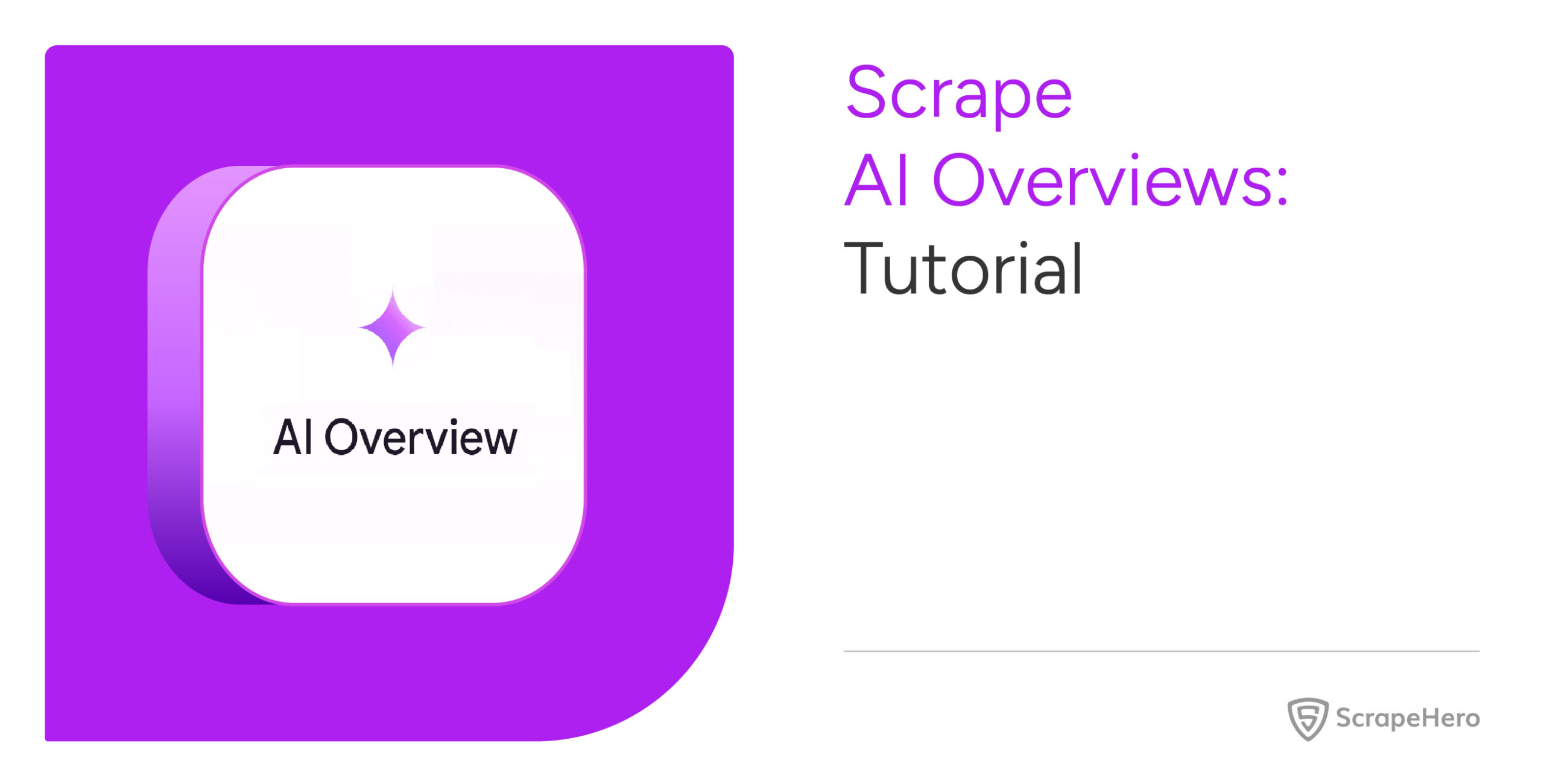 AI overview scraping